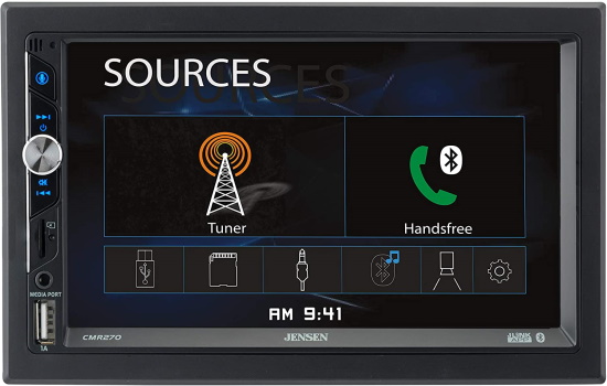 Jensen CMR270 цифровой двойное радио в машине